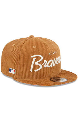 New Era, Atlanta Braves Cord Script 9FIFTY Snap-Back Hat