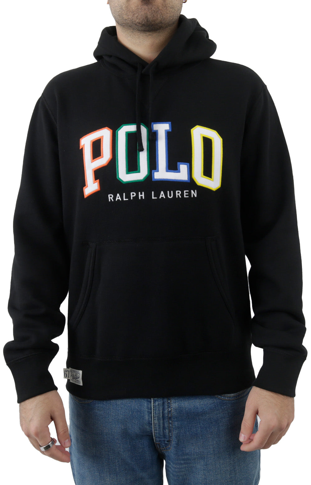 Polo black hoodie online mens