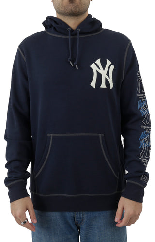 New York Yankees New Era Team Split Pullover Hoodie - Navy