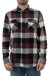 Box Button-Up Flannel Shirt - Catawba Grape