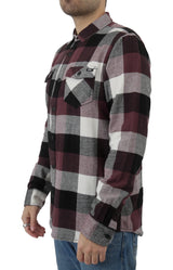 Box Button-Up Flannel Shirt - Catawba Grape