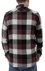 Box Button-Up Flannel Shirt - Catawba Grape