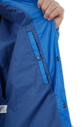 Southwest-Inspired Quilted Coach Jacket - Dakota Blue