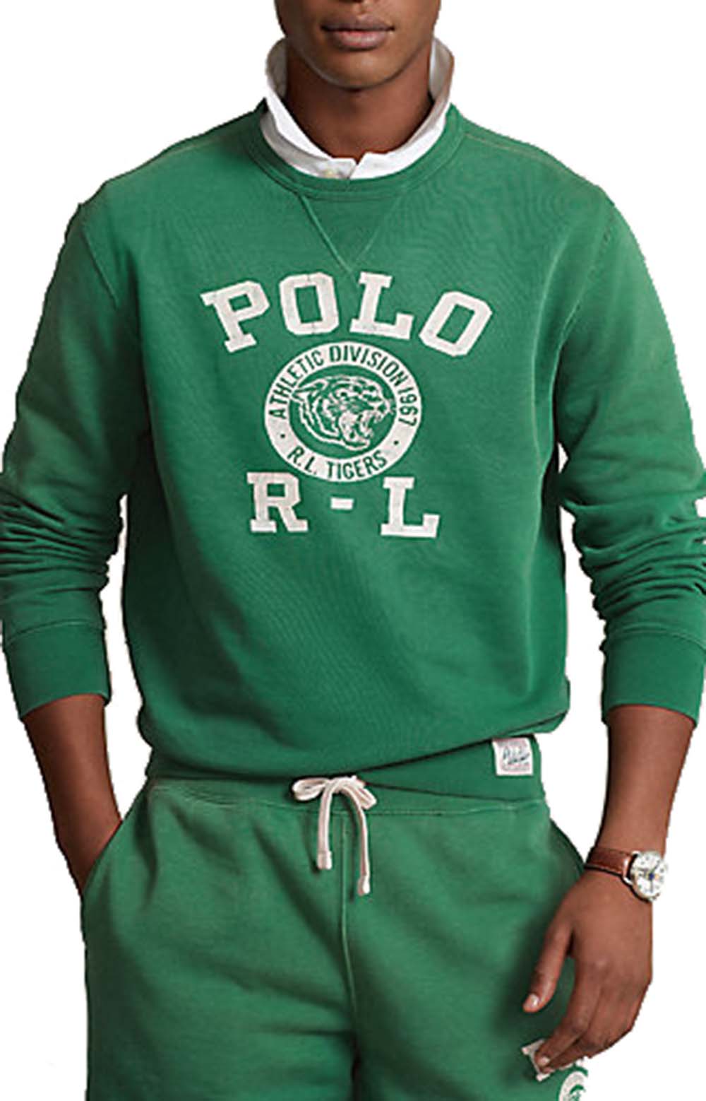 Logo Fleece Sweatshirt Verano Green