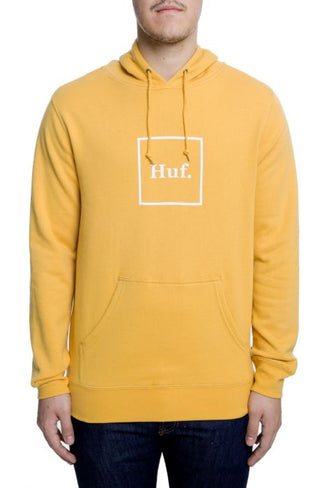 Box Logo Pullover Hoodie - Mineral Yellow