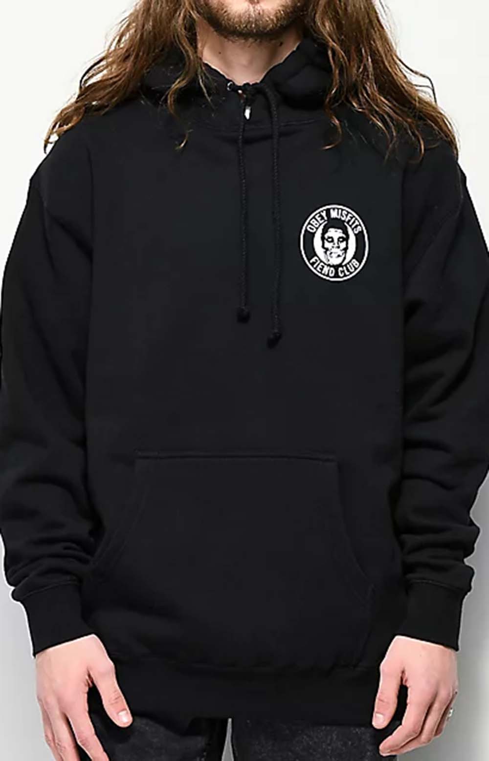 The OBEY Fiend Club Pullover Hoodie - Black