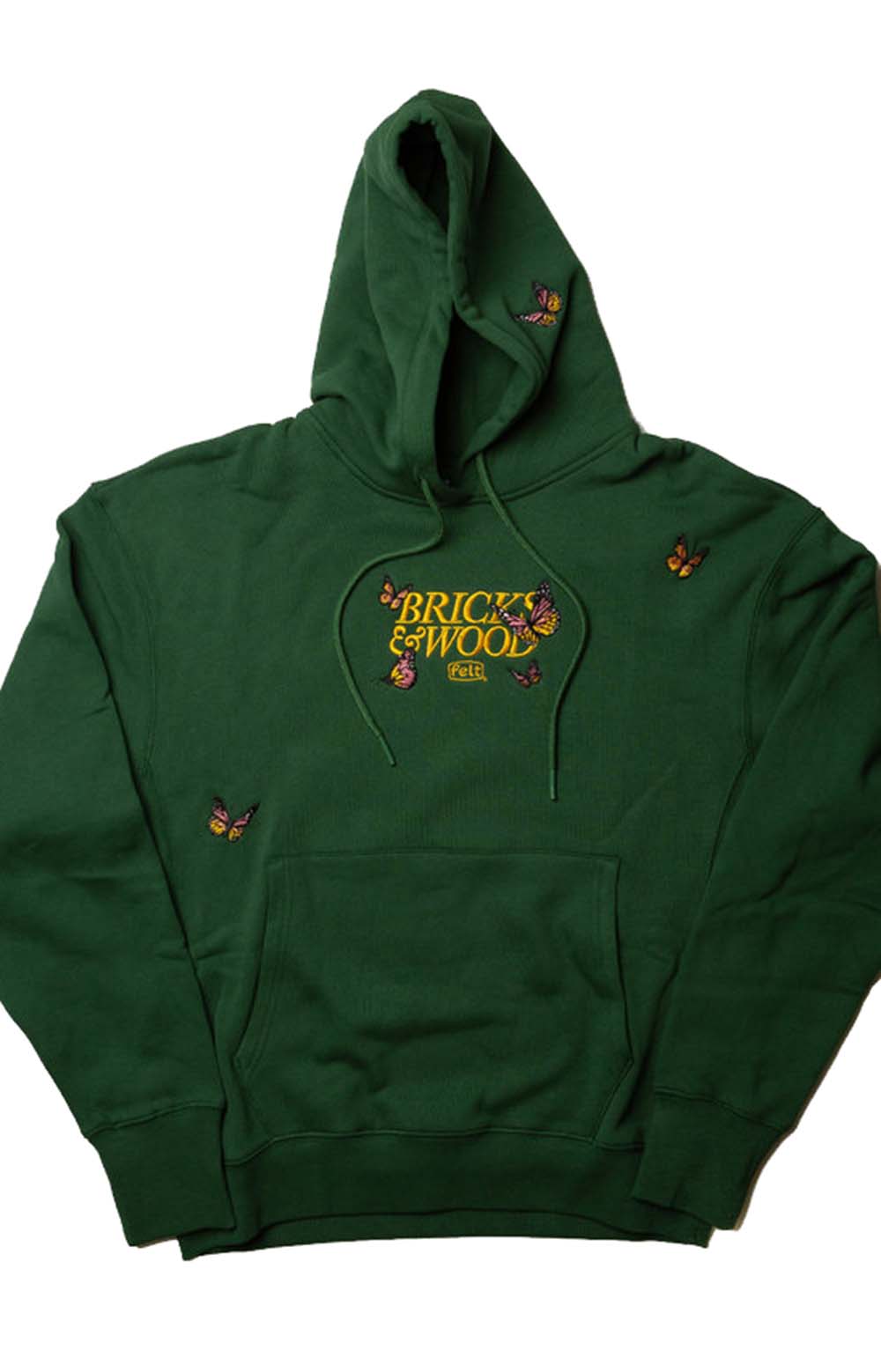 Butterfly Pullover Hoodie - Forest Green
