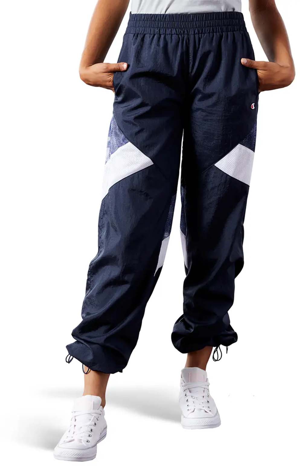 Nylon Warm Up Pants - Navy
