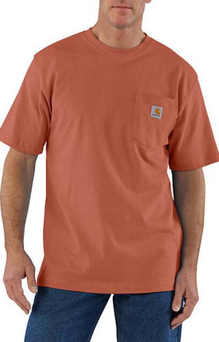(K87) Workwear Pocket T-Shirt - Terracotta