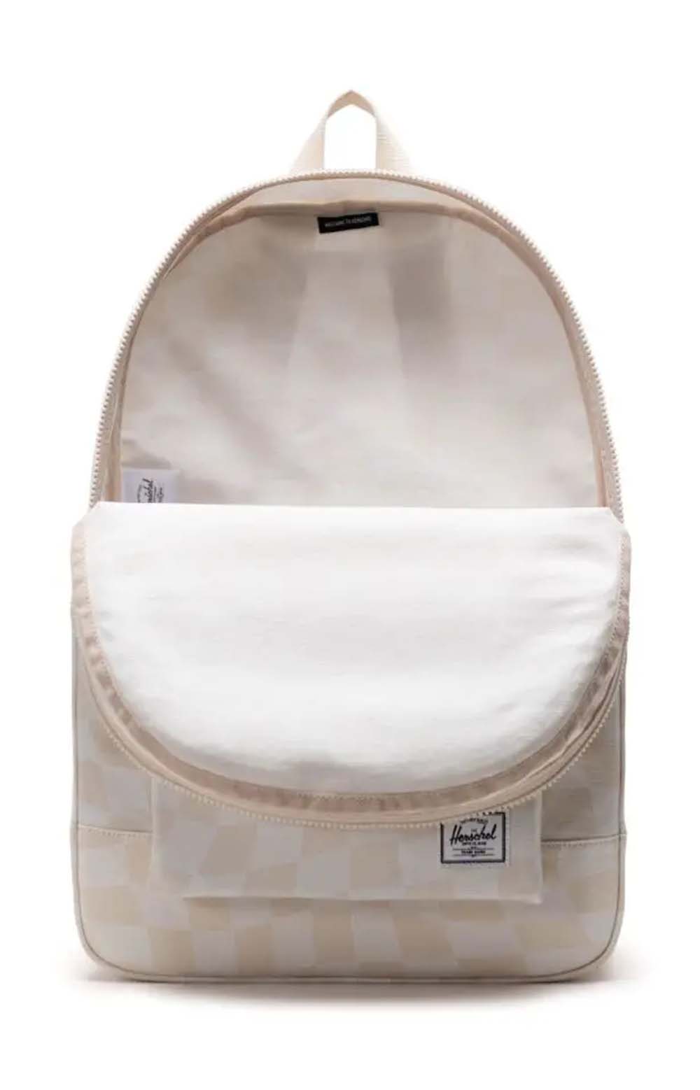 Daypack Backpack - Groovy Check Natural/White
