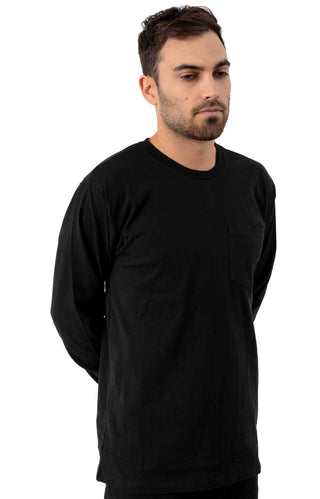 Basic L/S Pocket Shirt - Black