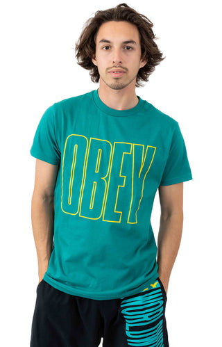 Obey Worldwide Line T-Shirt - Teal