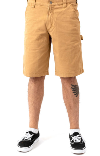 (103652) Rugged Flex Relaxed Fit Canvas Utility Work Shorts - Hickory