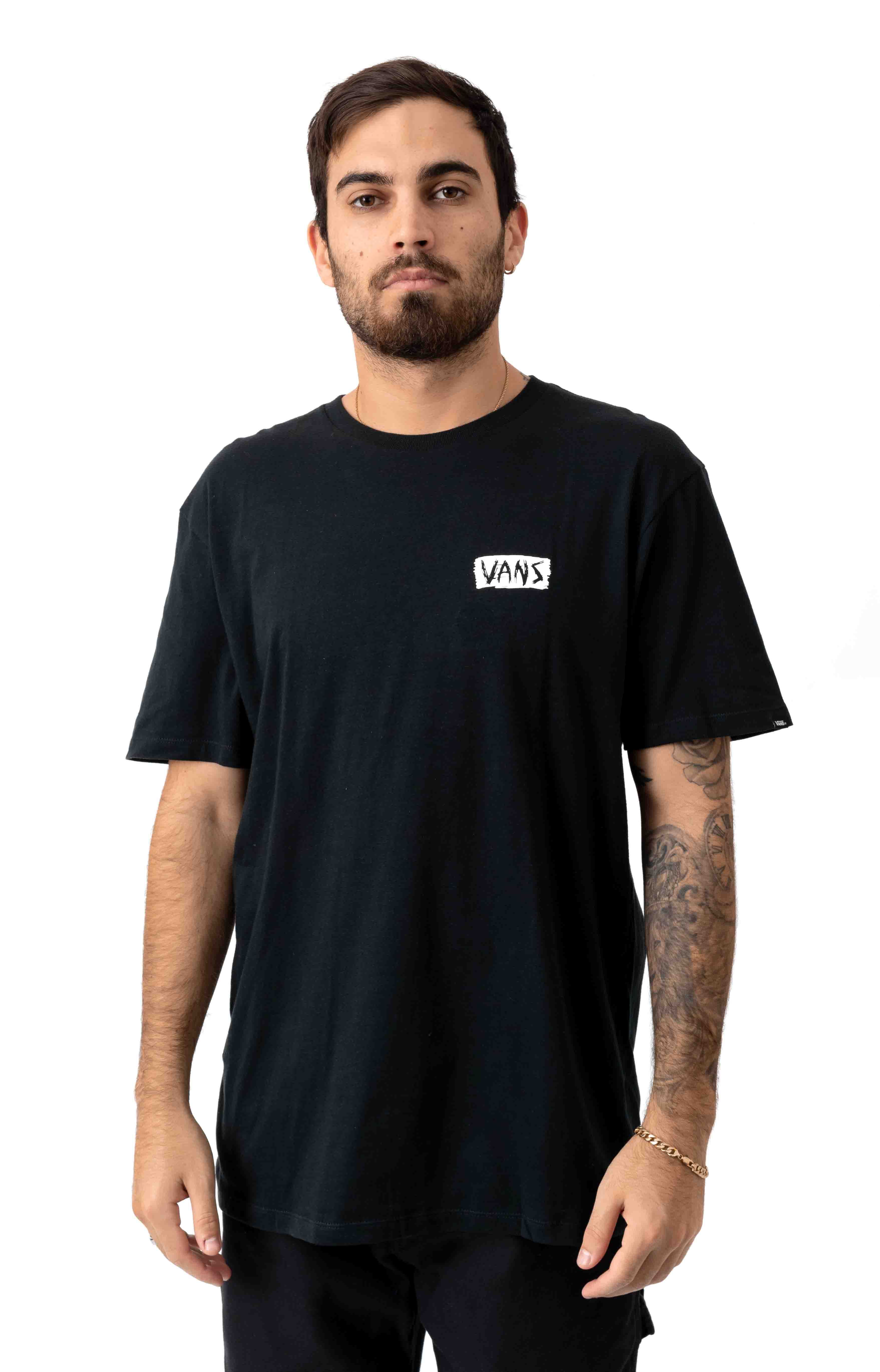 Scratched Vans T-Shirt - Black