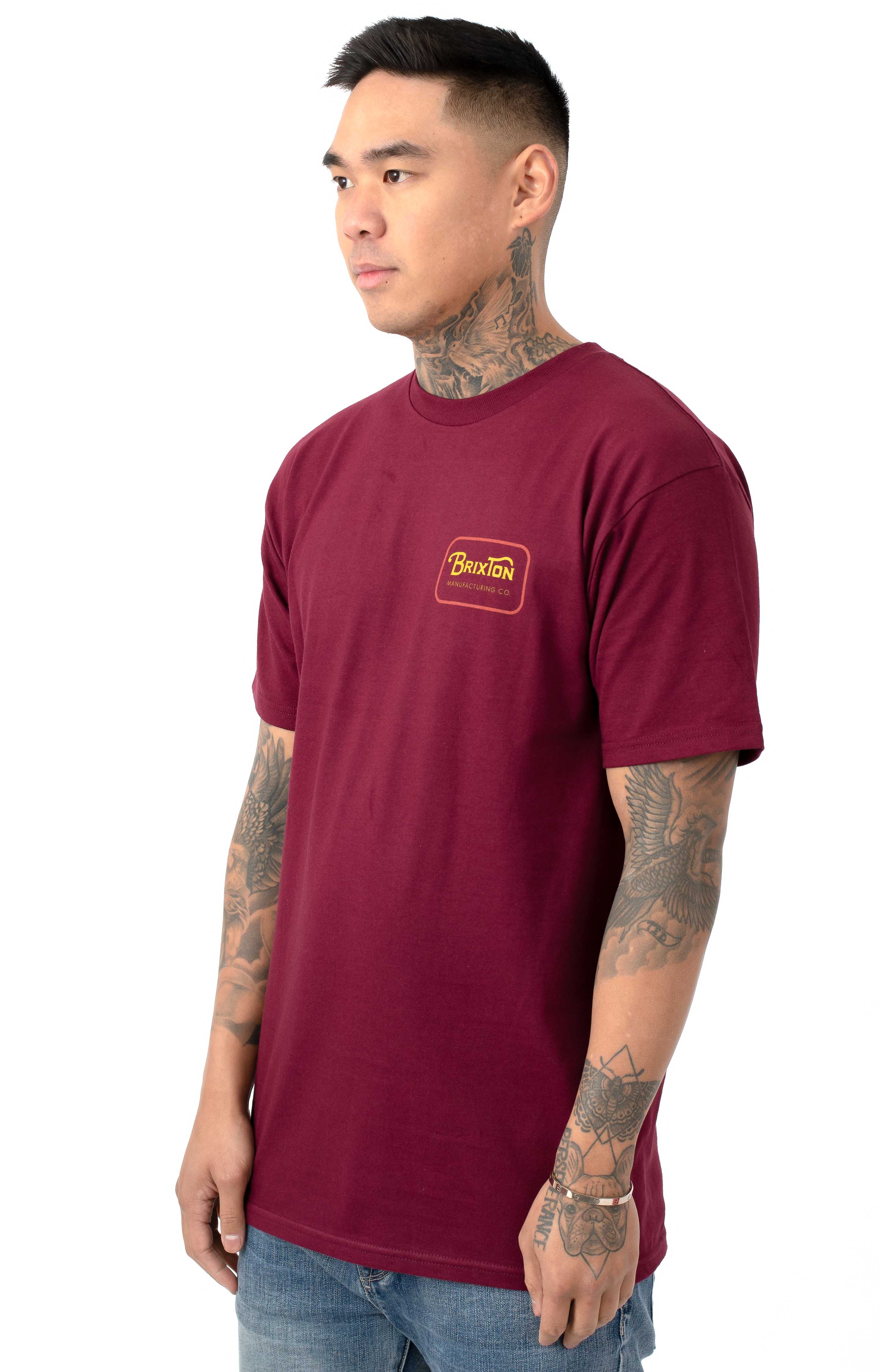 Grade T-Shirt - Burgundy/Red