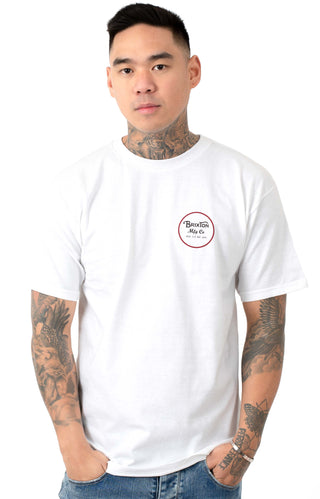 Wheeler II T-Shirt - White/Black/Red