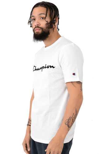 Heritage Script Embroidered T-Shirt - White