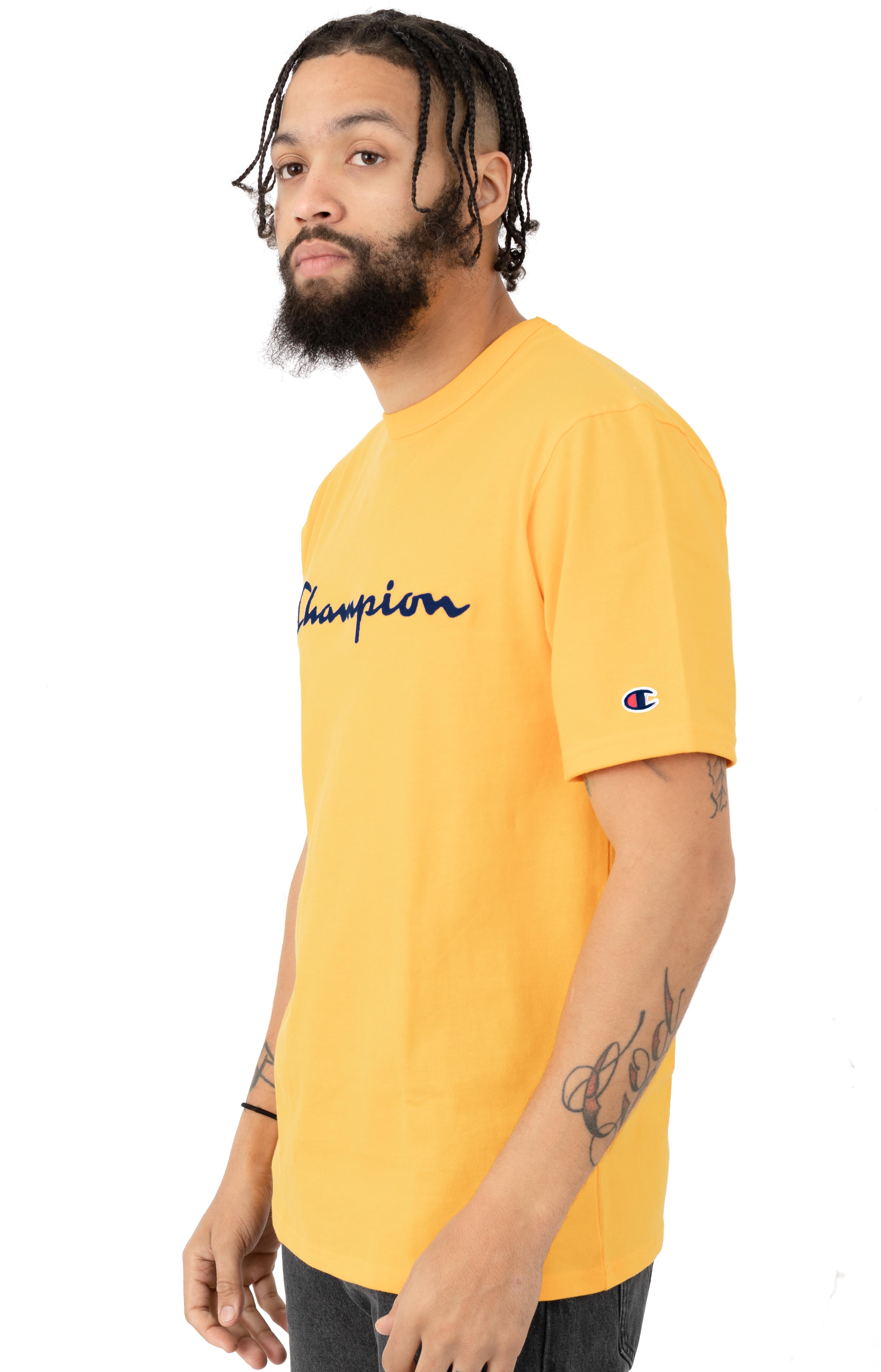 Heritage Script Embroidered T-Shirt - C Gold