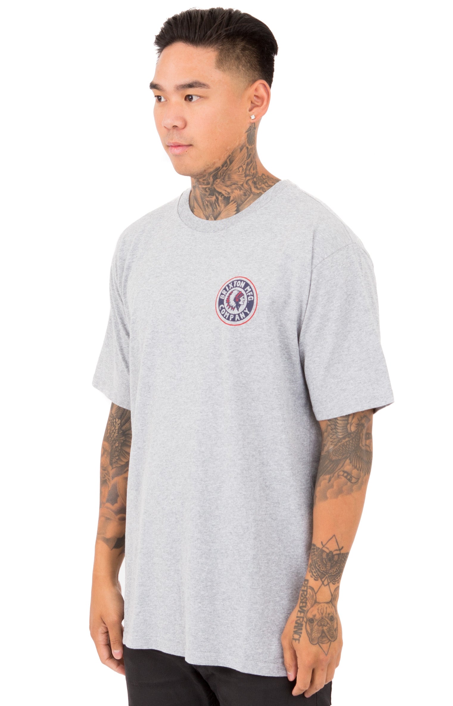Rival II T-Shirt - Heather Grey/Red