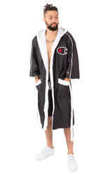 Boxing Robe - Black/White