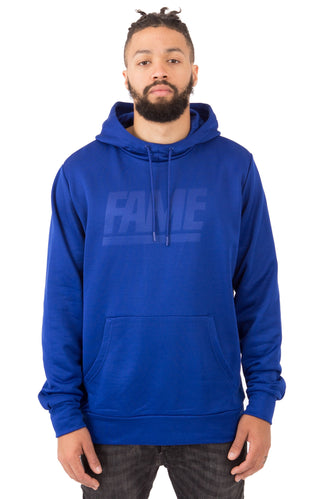 Fame Block Press Pullover Hoodie - Neon Blue