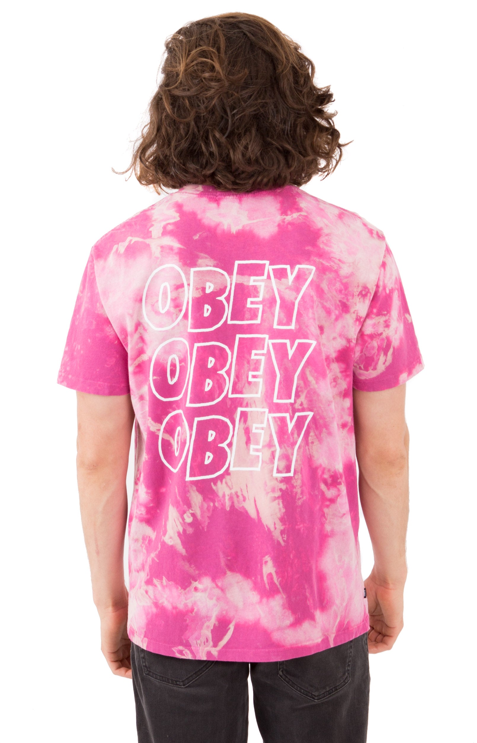 Obey Jumble Lo-Fi T-Shirt - Magenta