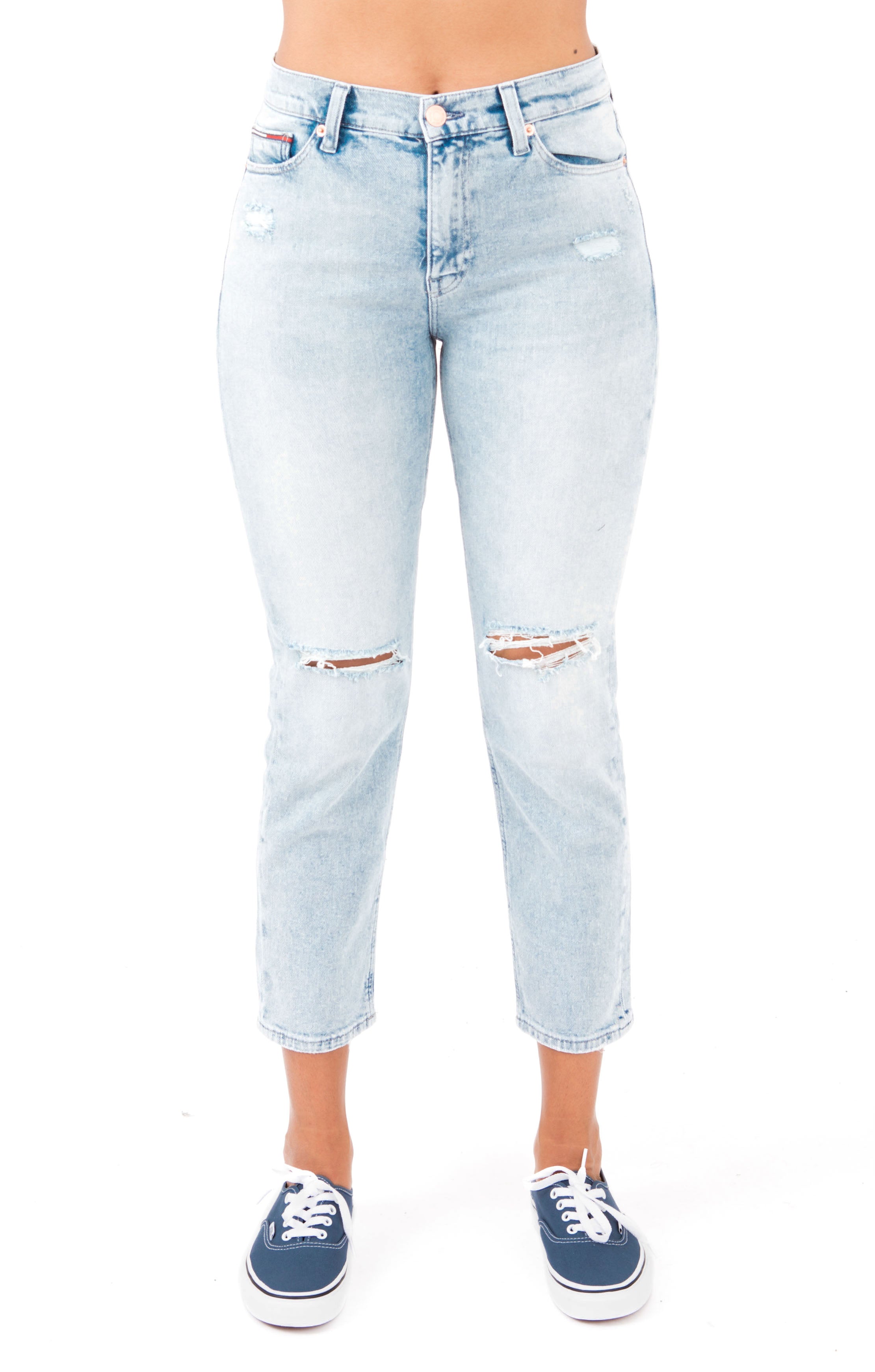 (DW04747) 1991 High Rise Straight Fit Jean - Flanders Light Blue