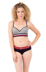 Tommy Hilfiger Women's Grey Seamless Logo Bralette