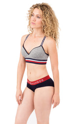 Tommy Hilfiger Women's Grey Seamless Logo Bralette