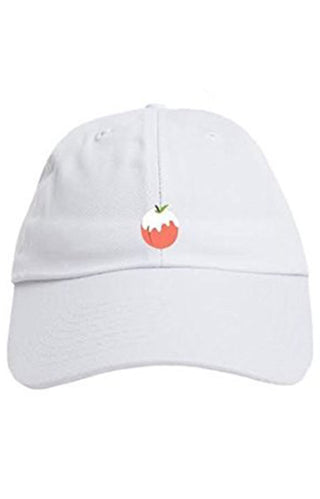 Peach Dad Hat - White