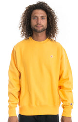 Reverse Weave Crewneck - C Gold