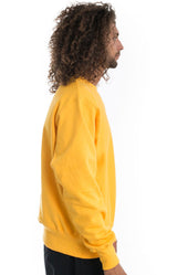 Reverse Weave Crewneck - C Gold